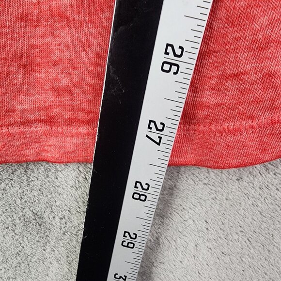 Junior's Red Coca-Cola V-Neck Sheer Shirt Hi Lo V Neck Short Sleeve L (11-13) - Picture 11 of 12